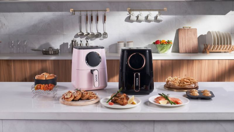 KOOC - Premium Pink Air Fryer, 4.5 Quart – KOOC Official