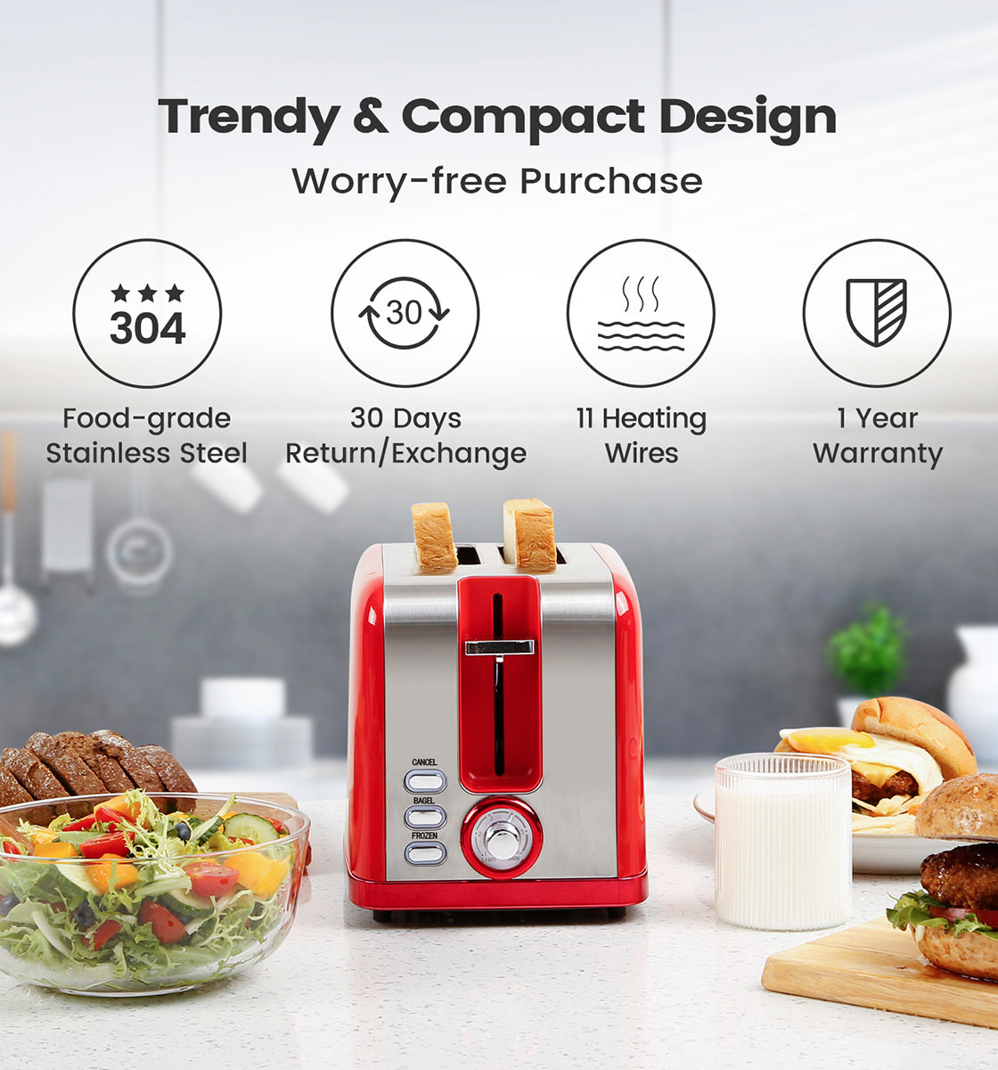 Grille pain toaster design – REDDECO.COM