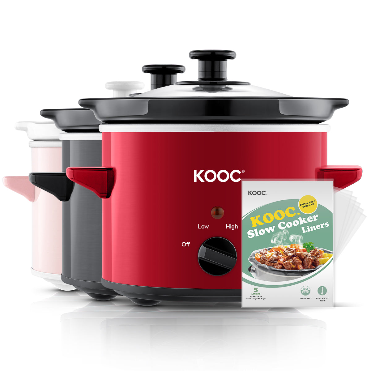 KOOC - Premium Disposable Slow Cooker Liners, XL Size Fit 6 to 10 Quar –  KOOC Official