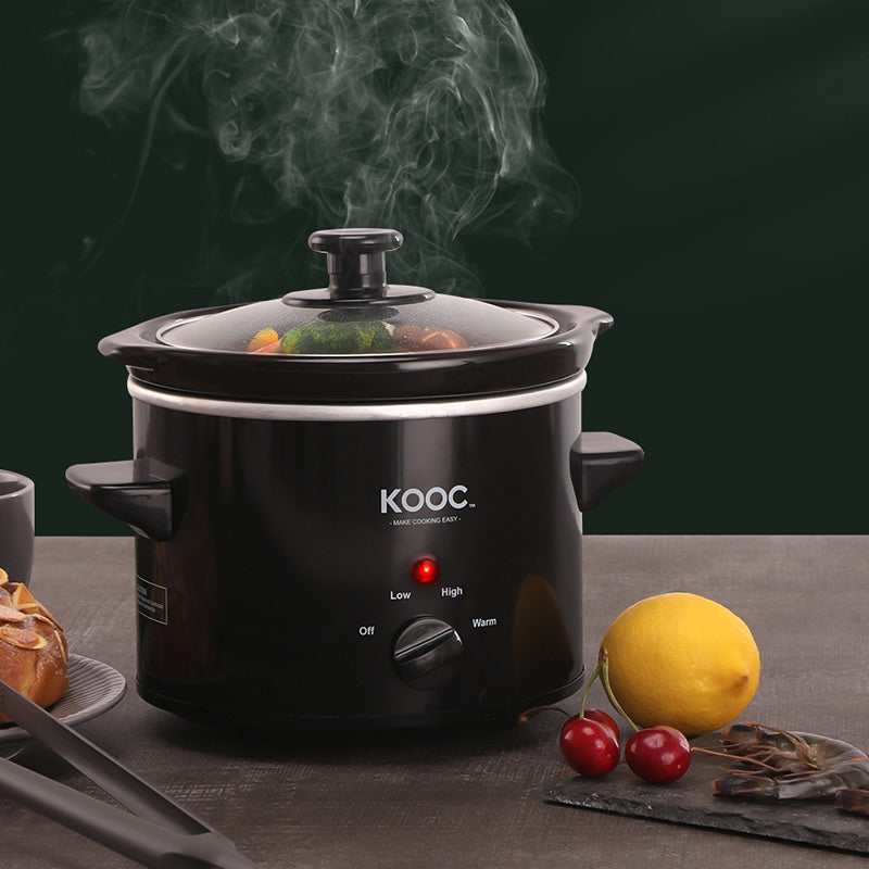  Crock-Pot Small 2 Quart Round Manual Slow Cooker, Black  (SCR200-B): Mini Crock Pot: Home & Kitchen