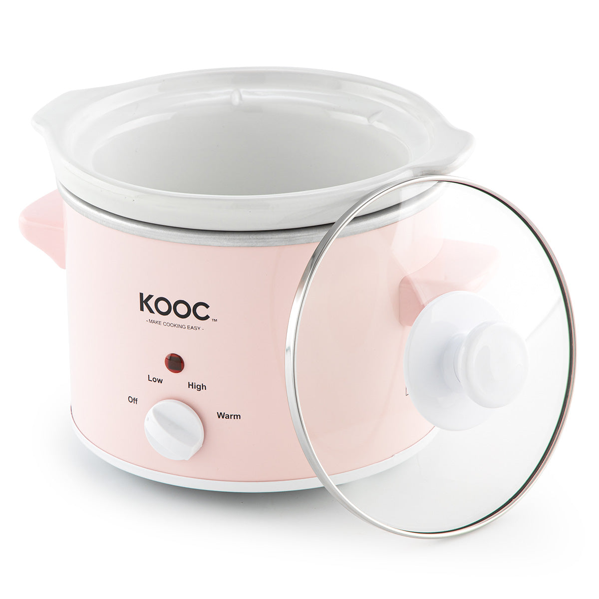 KooC RNAB089CTPJ22 kooc small slow cooker, 2-quart, free liners