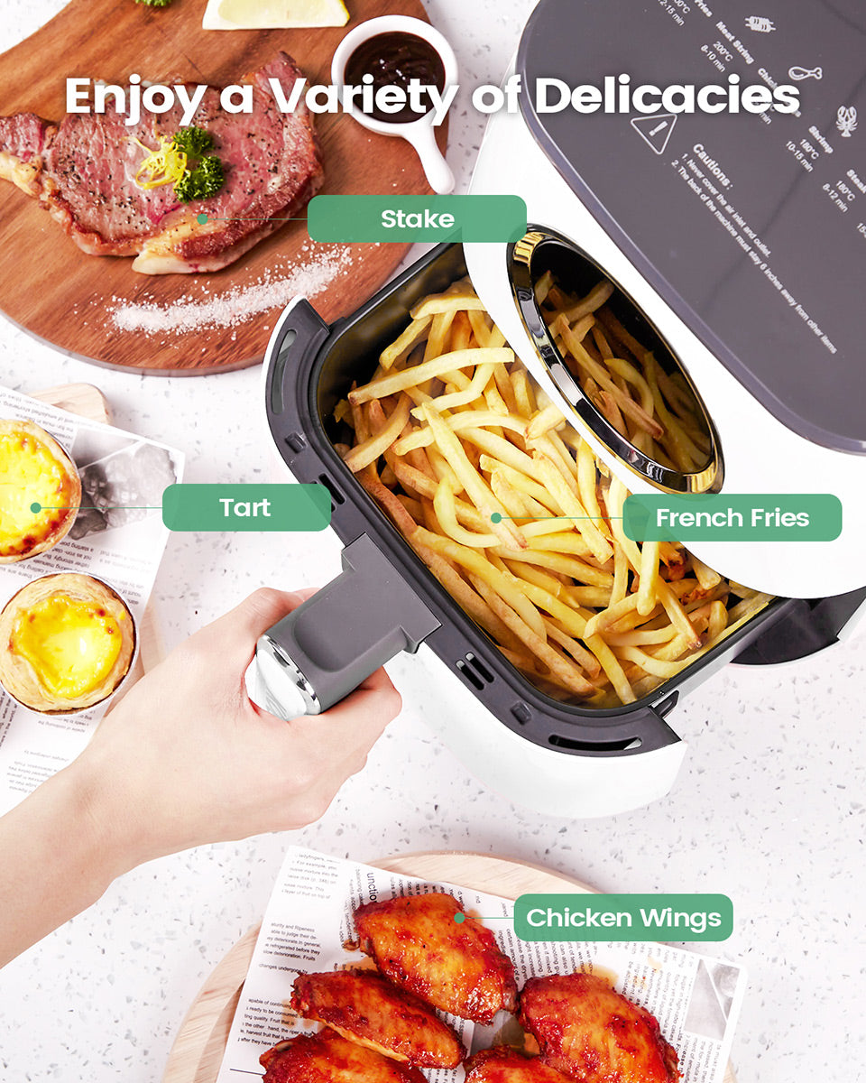 Air Fryer 4 Qt, 7 Cooking Functions Airfryer, 150+ Recipes on Free
