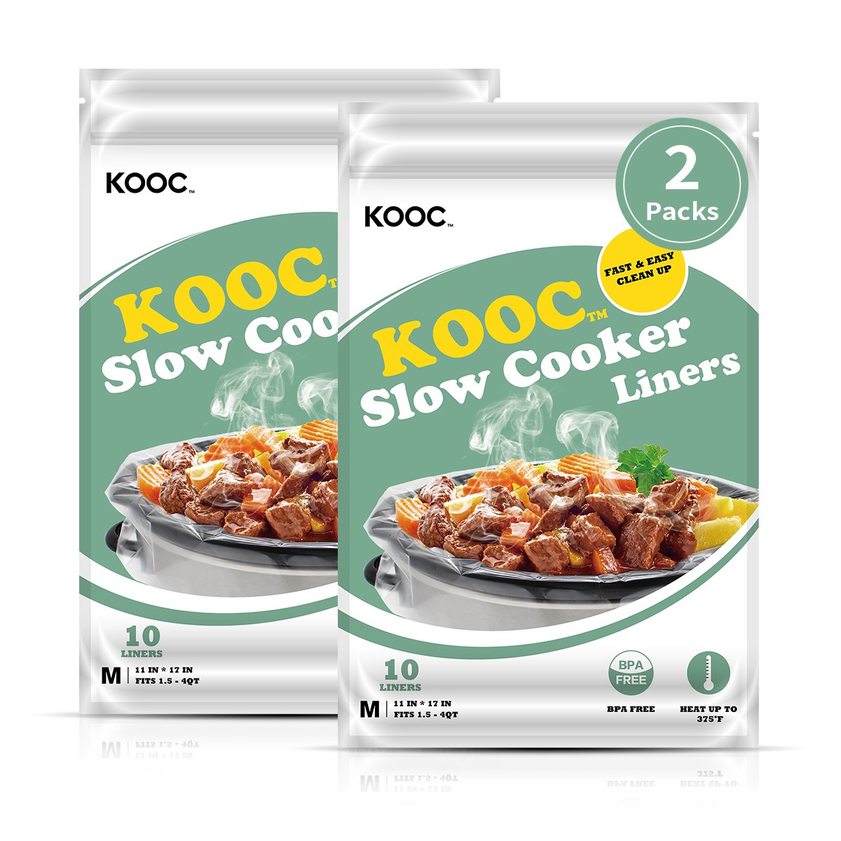 SMARTAKE Slow Cooker Liners, Crockpot Liner 13x 21 Crockpot Liners  Disposable Crock Pot Bags, Fit 3QT to 8QT for Slow Cooker, Crockpot,  Cooking